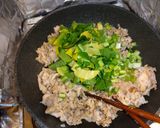 豚肉・小松菜・卵チャーハン作り方3写真