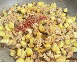 とろ〜り温玉＆ひき肉とナスのチーズ丼作り方7写真