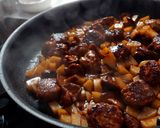 肉団子としいたけとじゃがいもの和風炒め作り方16写真