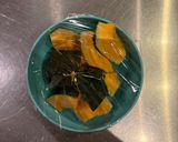 かぼちゃと小豆の茶巾お菓子作り方2写真