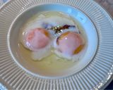 蒸し茄子丼アップグレードTKG作り方6写真