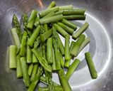アスパラのたまごスープ作り方1写真