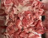 豚こま肉とピーマンの味ぽん炒め♪作り方1写真
