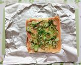 簡単今夜の夕飯居酒屋葱油揚生ハムピザ副菜作り方4写真