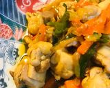 鶏肉＆新玉ねぎ・ピーマンのあまから炒め煮作り方4写真