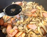 副菜節約おかず☆きのこウインナーの甘辛バター醤油作り方5写真