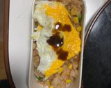 全てレンジ梅照りクリーム味オムライス弁当作り方13写真