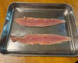 絶品！！秋刀魚の梅しそくるくる巻き作り方1写真