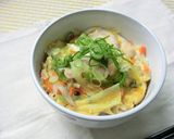 【主食・主菜・副菜】レンジで親子丼作り方6写真