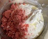 苺クリームサンドチーズケーキ作り方8写真