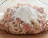 子どもも大好き！鶏肉とレンコンのハスマヨ作り方2写真