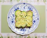 簡単昼食朝食ズッキーニベーコン食パン節約作り方4写真