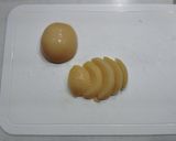 桃缶とりんごのフルーツサラダ作り方2写真