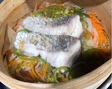 ⭕️せいろで作るふわふわ白身魚の黒酢蒸し作り方5写真