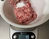 🥩本格 和牛脂×和牛挽肉 ハンバーグ作り方8写真