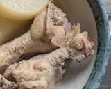 簡単★ほっこり！鶏手羽元と大根の煮付け作り方3写真