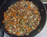 絶品☆挽き肉と香味野菜のオムレツ作り方2写真