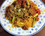 簡単☆アスパラと挽き肉のトマトパスタ作り方7写真