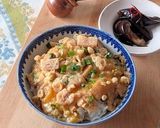 きつね＆たぬきのふんわり卵とじ丼♪作り方6写真