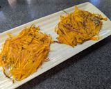 子供に◎人参と紫蘇のもっちりバター焼き作り方5写真