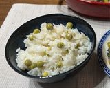 さやと炊く うすいえんどうの豆ご飯①作り方8写真