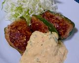 【簡単夕食】ピーマン肉詰めのタルタル南蛮風作り方9写真