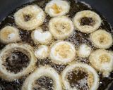 甘くてサクサク！揚げ焼きでオニオンリング作り方3写真