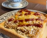 【乗せるだけ】ツナと納豆のチーズトースト作り方6写真