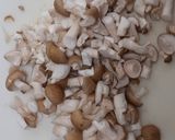 きのことさつまいものミルクスープ作り方1写真