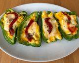 ピーマンのマヨ卵詰めチーズ焼き！作り方6写真