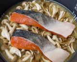 鮭ときのこの炊き込みご飯作り方4写真