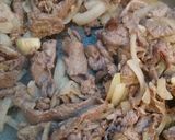 牛こま肉の豆板醤炒め作り方2写真