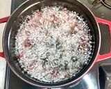 ストウブで失敗しないお赤飯｜塩麹でコク旨作り方2写真
