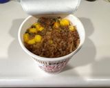 カップヌードル　フライドオニオン味作り方2写真