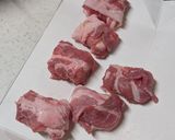 チーズがとろ〜🎵豚こま肉巻きチーズ作り方1写真