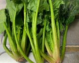 ほうれん草、茎と葉と分けて保存作り方1写真