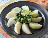 レンジで！ 新玉ねぎのトマトみそだれがけ作り方6写真
