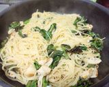 ハマダイコン菜のふにゅう❤️パスタ作り方5写真
