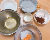 米粉のココアスポンジケーキ作り方1写真