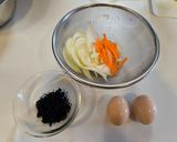 給食の卵わかめスープ作り方1写真