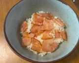 贅沢卵2個!濃旨バターベーコンエッグ丼作り方6写真