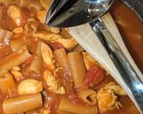 トマトと鶏肉のドライカレー風マカロニ作り方10写真