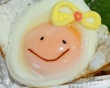 焼きそば弁当✴︎ニコニコ目玉焼きのせ✴︎可愛い作り方4写真