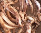 スルメイカの腑炒り　(肝炒め)作り方3写真