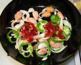 辛ラーメン・ナポリタン風作り方5写真