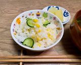 きゅうりの検定♪きゅうり&とうもろこしのご飯作り方5写真