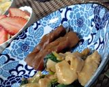 【簡単】鶏胸肉とほうれん草のウマウマ炒め作り方4写真