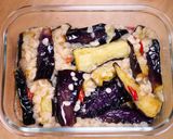 揚げ茄子とあげ玉の生姜香る南蛮漬け😋作り方5写真
