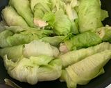 鳥ササミのレタス巻き味噌ダレ和え作り方3写真