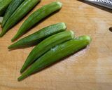 真夏！みょうがとオクラの白だし漬け作り方1写真
